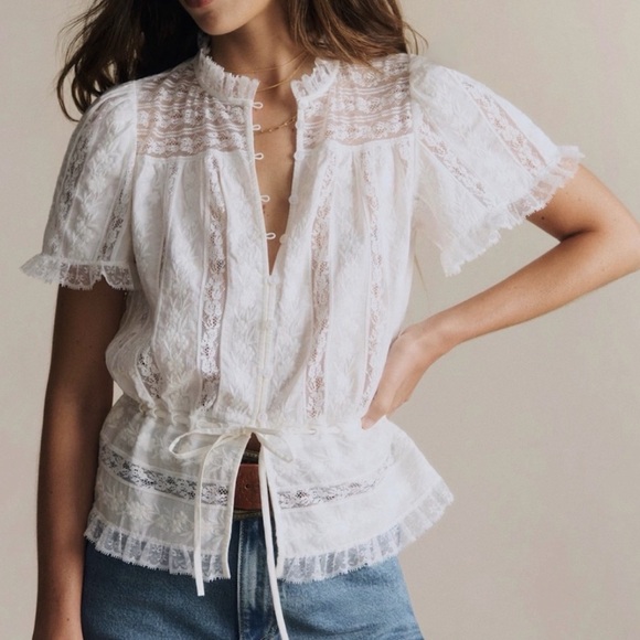 Sezane Tops - Sezane Shenali Blouse Ecru NWT size 6